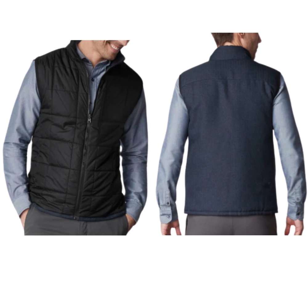 Mack Weldon WARMKNIT 2-Way Reversible Puffer Vest
